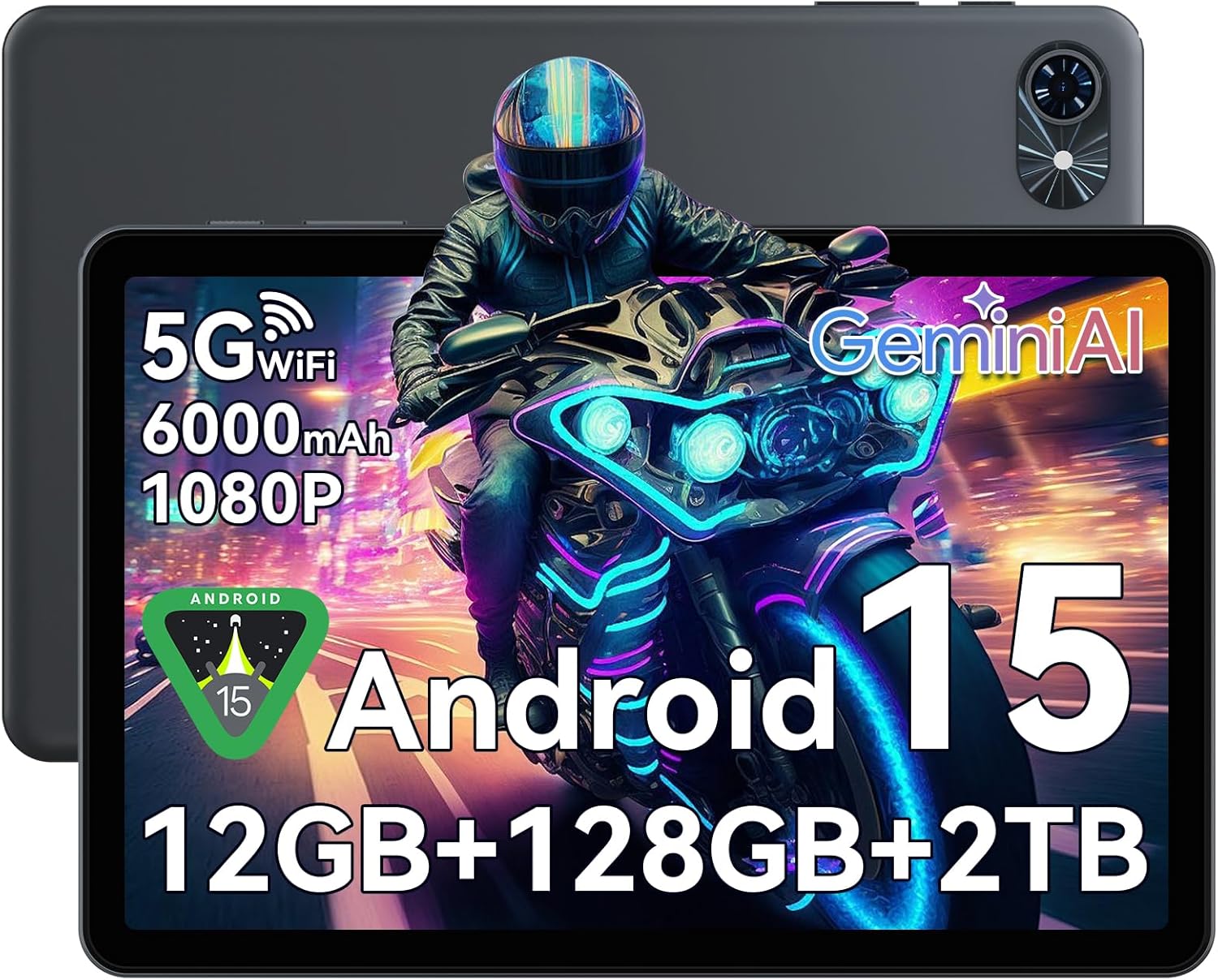 Android 15 Tablet with Gemini AI 2.0 and 12GB RAM for All Needs