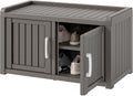 KAMABOKO Grey Waterproof Shoe Storage Cabinet for 8 Pairs - Entryway