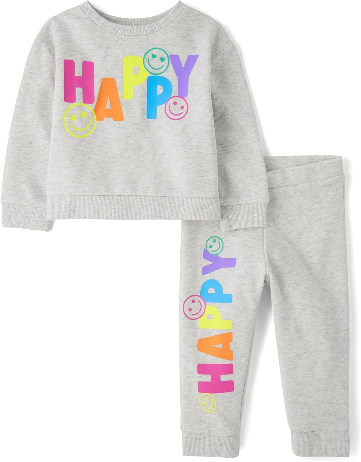 Children's Place Baby-Girls Long Sleeve Active Shirt & Pant Set