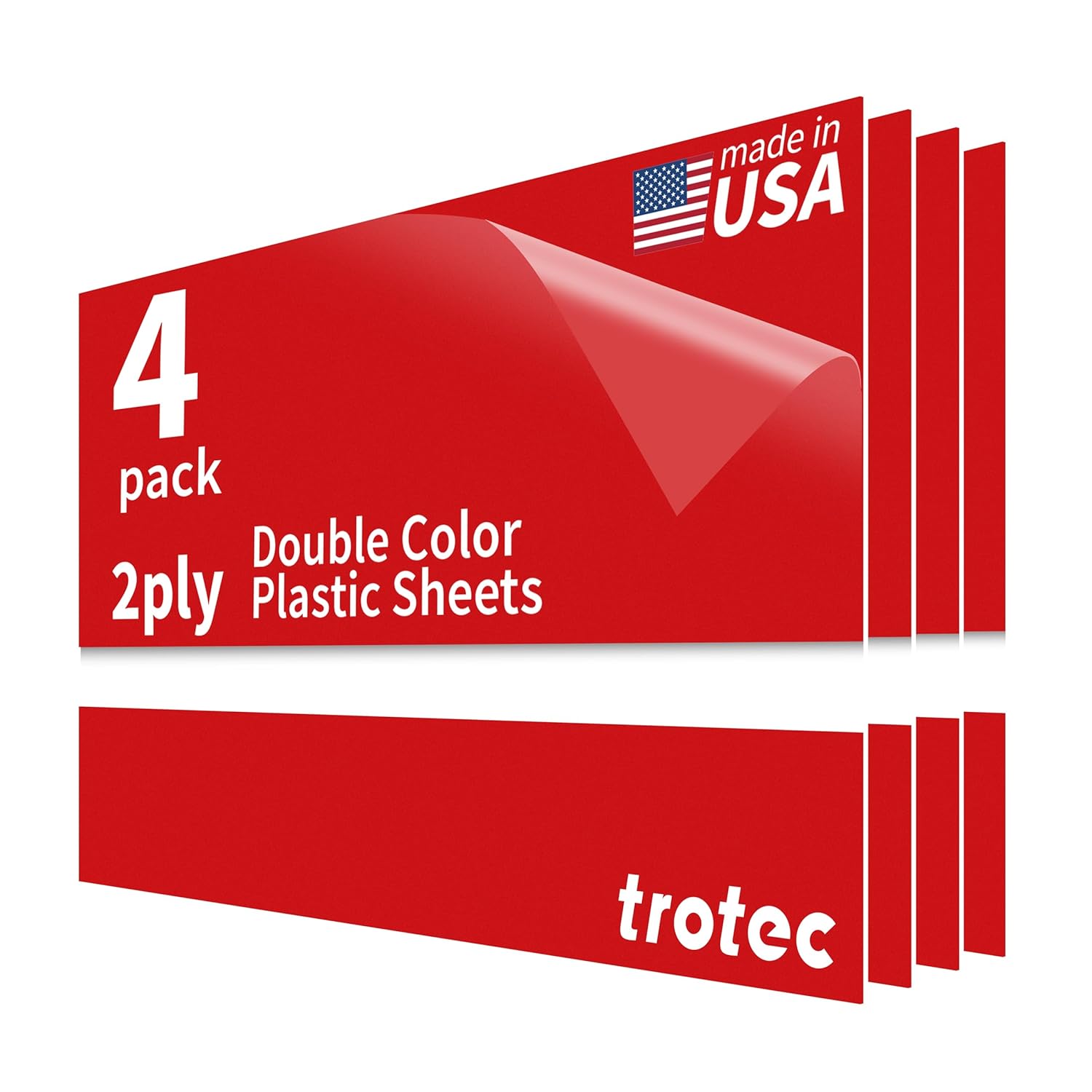 Trotec TroLase Laser Engraving Plastic Sheets for Crafts
