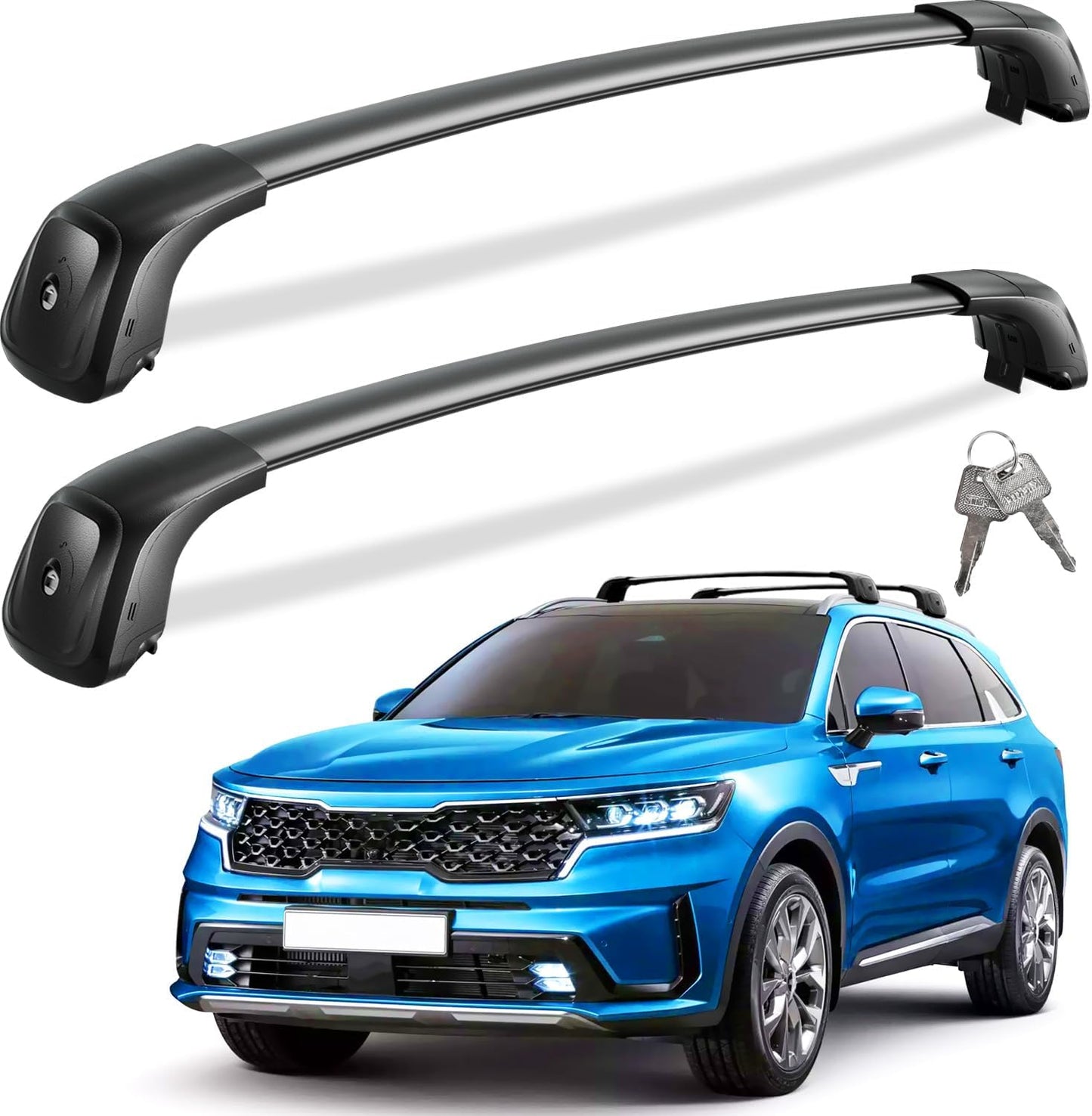 Lockable Roof Rack Cross Bars for KIA Sorento 2021-2025