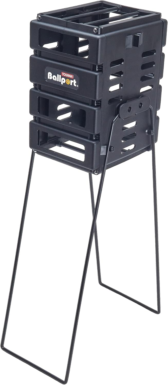Tourna Mini Ballport Tennis Ball Pick Up Hopper for Easy Use