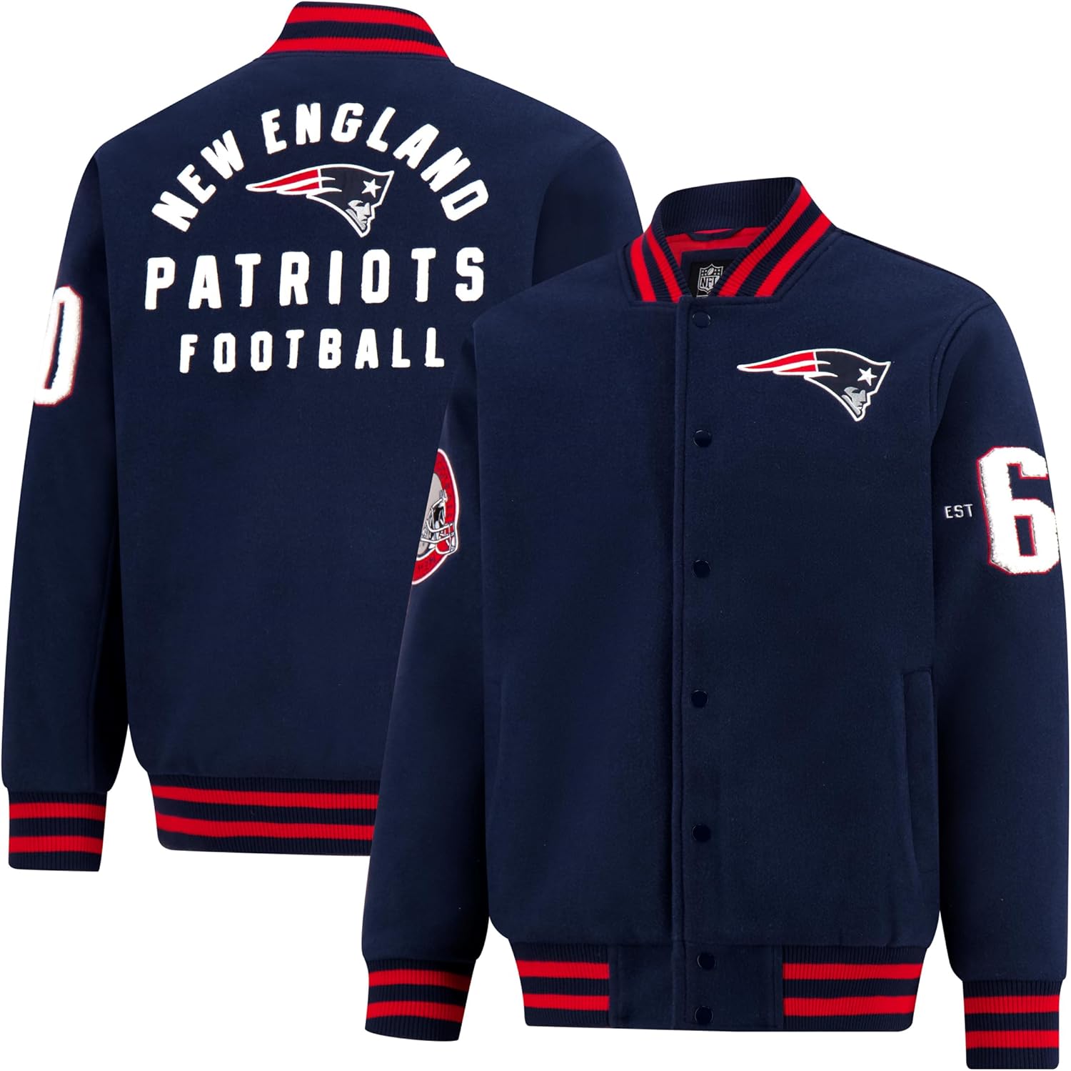 Ultra Game NFL Classic Varsity Coaches Jacket for Fans