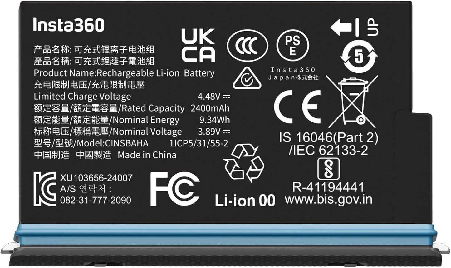 Insta360 X5 Battery for Extended Shoots and Cold Resistance