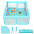 79x71 in Baby Playpen with Mat - Large Safe Play Yard for Babies
