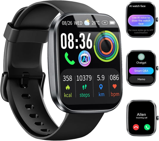 AI Smart Watch with ChatGPT: Bluetooth Calling & Fitness Tracker