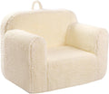 Kids Snuggly-Soft Sherpa Chair for Toddlers - Cozy Foam Seat