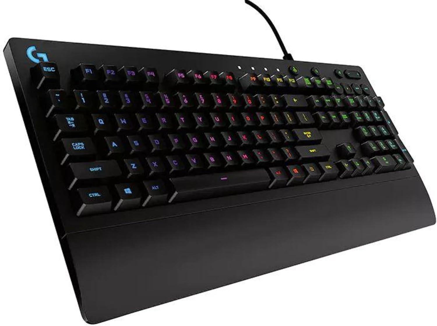 Renewed Logitech G213 Prodigy Gaming Keyboard - Vibrant Lighting Colors