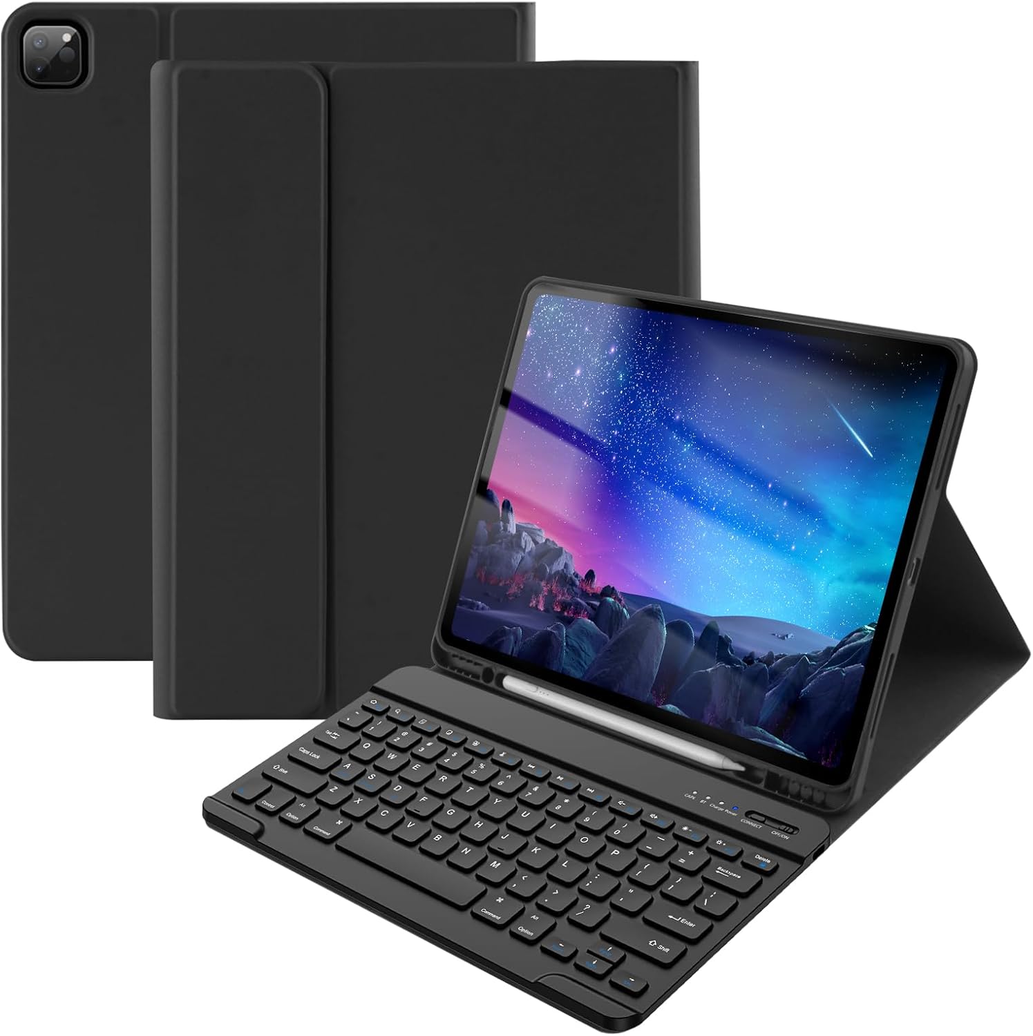 Wireless Keyboard for iPad Pro 12.9 - Detachable Pencil Holder - BAMCOO