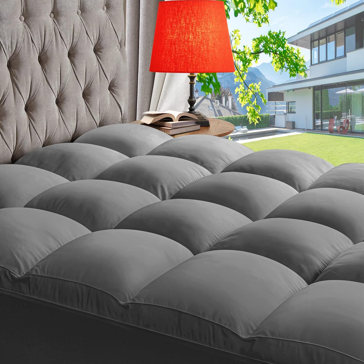 ABENE Mattress Topper King for Back Pain Relief and Comfort