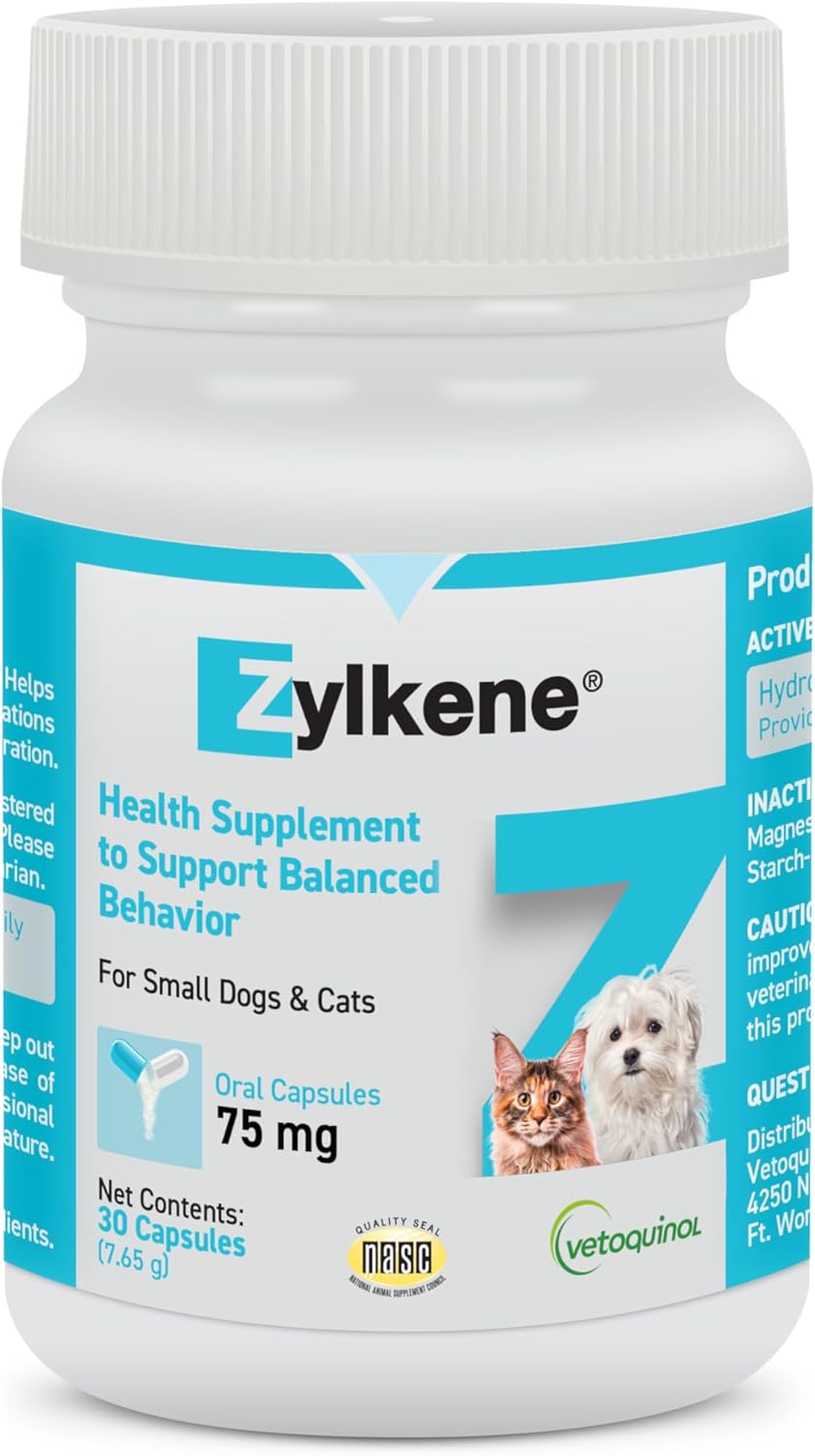 Zylkene Calming Support Supplement for Small Dogs and Cats
