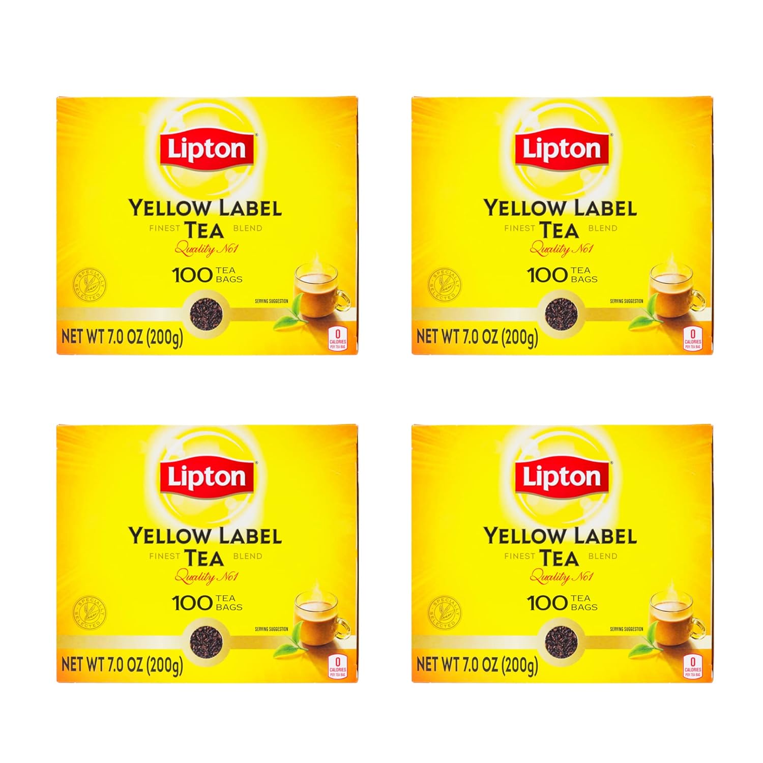 Lipton Yellow Label Black Tea Bags for a Perfect Morning Sip