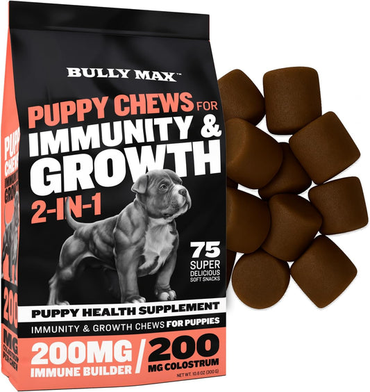 Bully Max 2-in-1 Puppy Treats for Growth and Immune Support