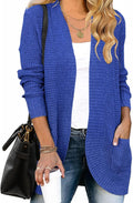 ZESICA Women Long Sleeve Open Front Knit Cardigan - Soft Fall Layer