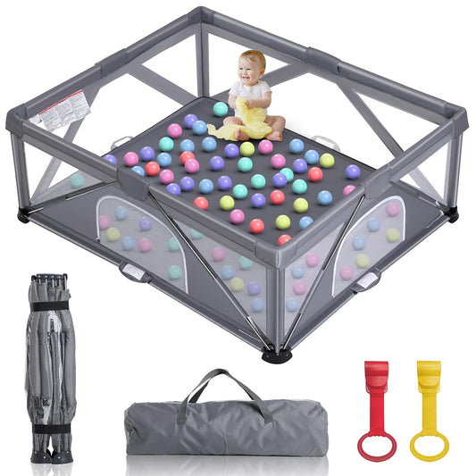 Foldable Baby Playpen for Safe Indoor and Outdoor Use