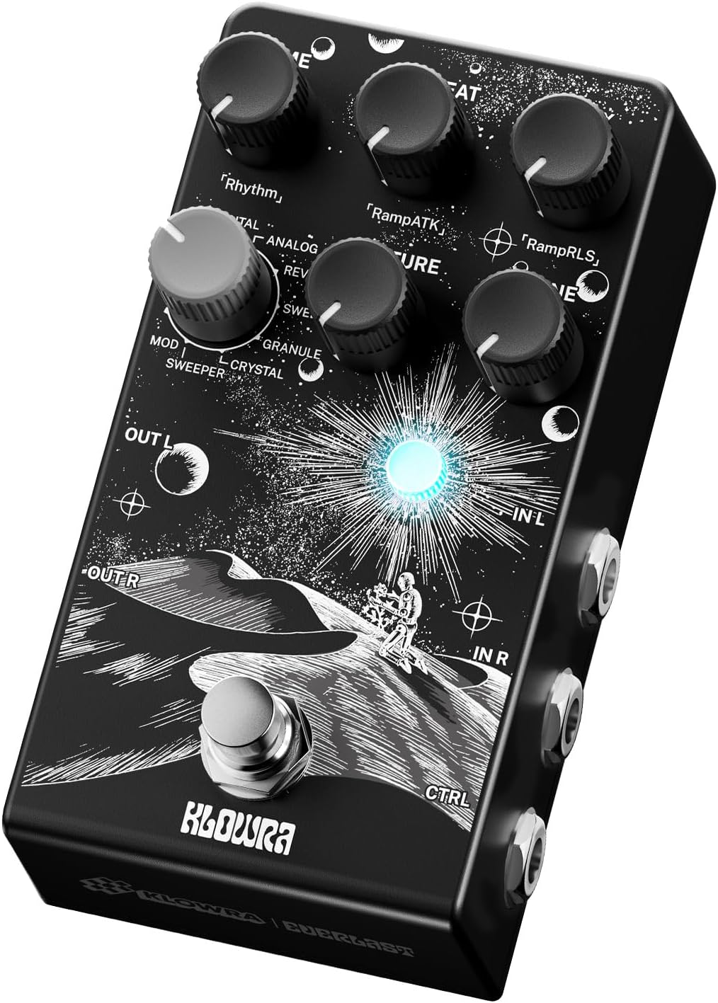 Klowra Everlast Delay Pedal: Versatile Digital Effects for Guitar