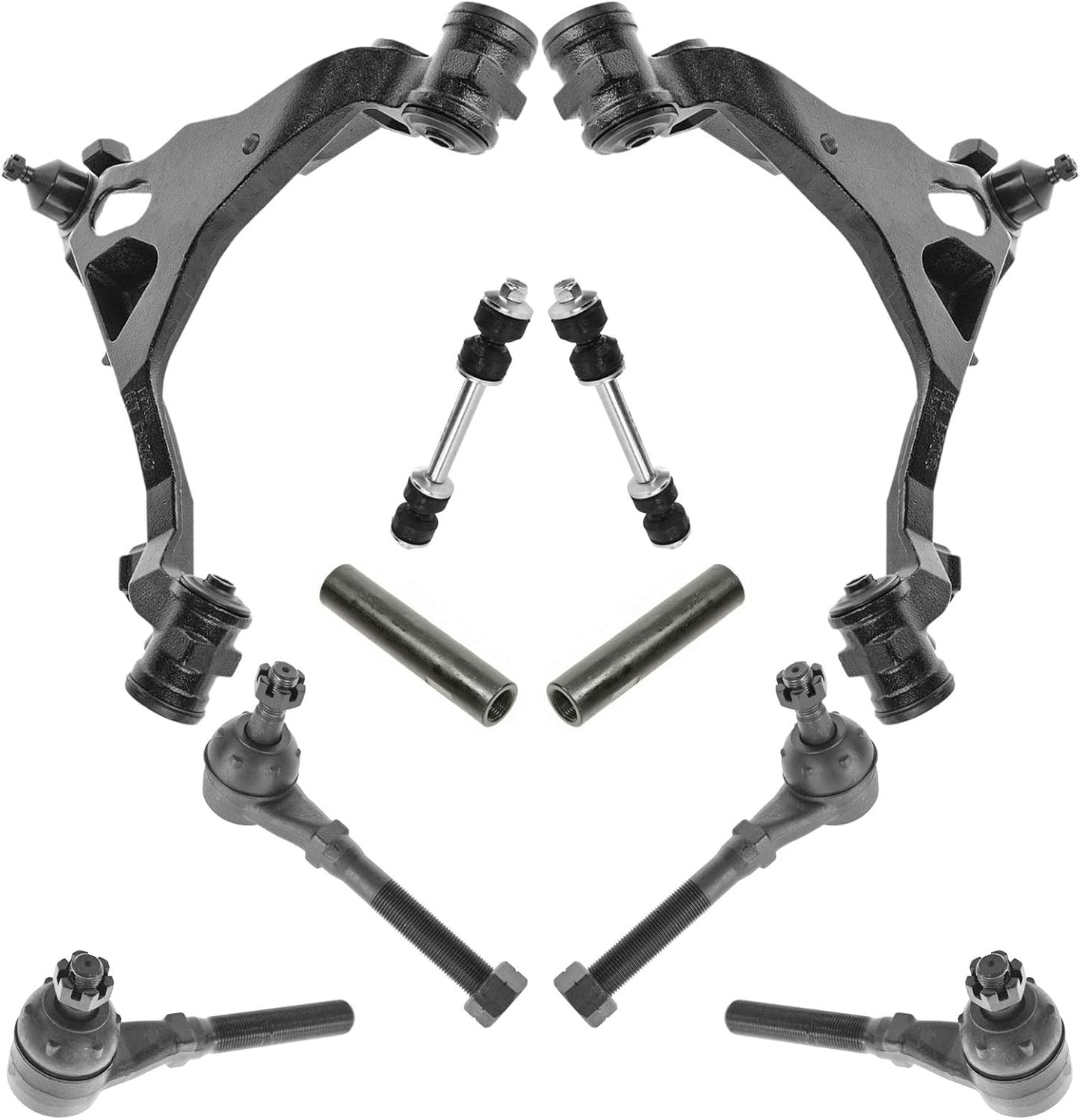 TRQ Front Steering & Suspension Kit for Ford Lincoln Vehicles