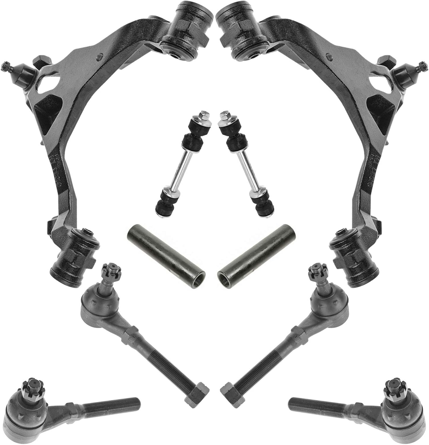 TRQ Front Steering & Suspension Kit for Ford Lincoln Vehicles