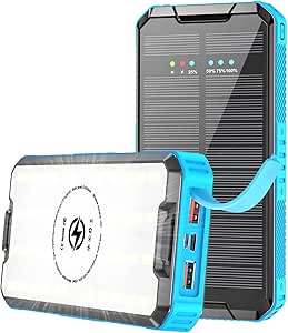 30000mAh Solar Charger Power Bank with Fast Charging Features