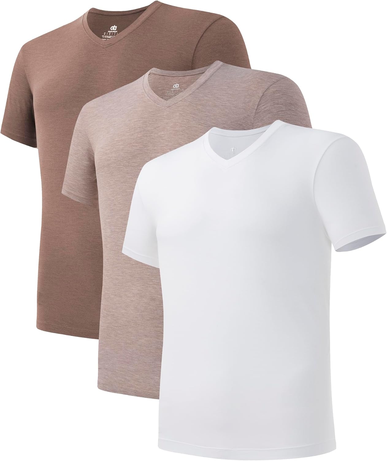 Bamboo Rayon Moisture-Wicking V-Neck Undershirts for Men