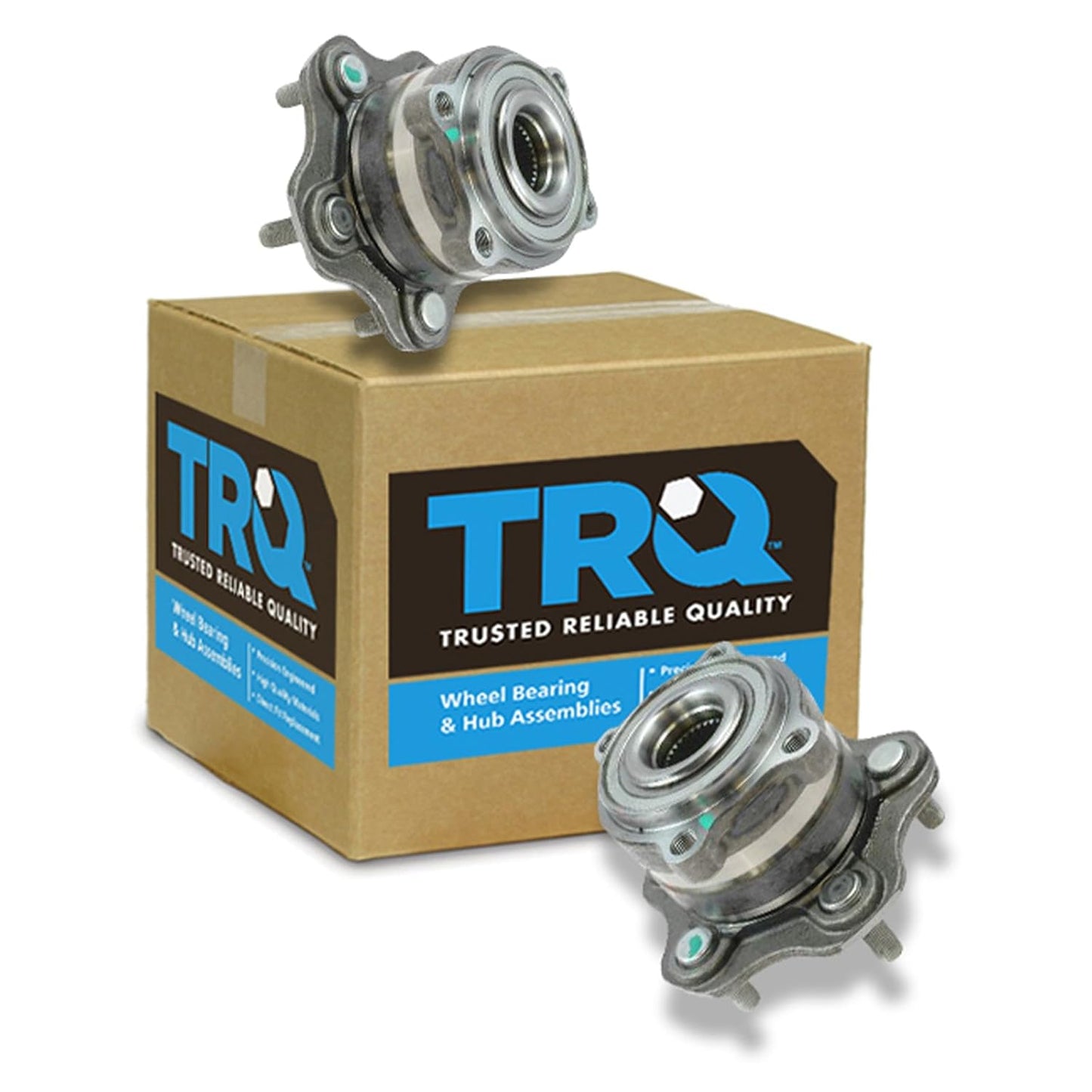 TRQ 2 Piece Rear Wheel Bearing & Hub Assembly Set for INFINITI