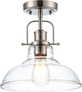 Modern Flush Mount Ceiling Light Fixture Brushed Nickel - Farmhouse