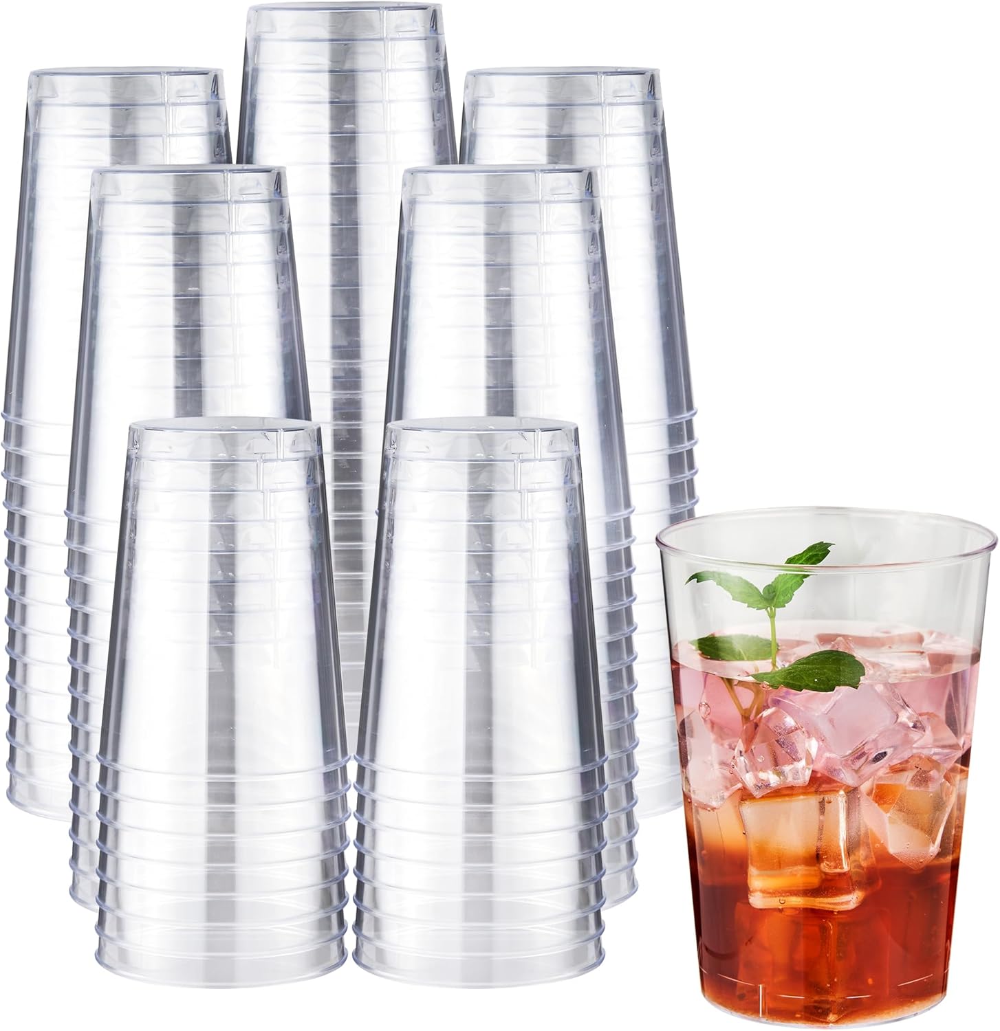 10 oz Clear Disposable Plastic Cups for Parties and Events