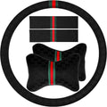 Steering Wheel Cover for Women with Pillows and Seat Belt Pads