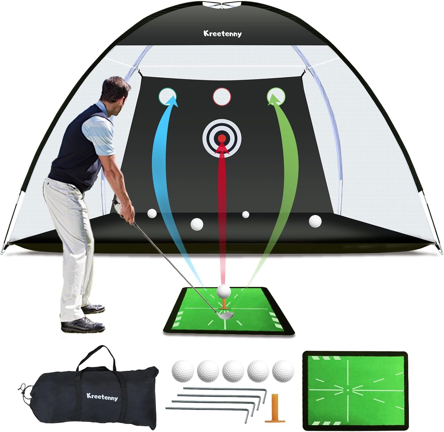Ultimate Golf Practice Set - Swing, Drive, & Score anywhere!
