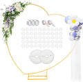Tilted Heart Shaped Metal Balloon Arch Kit - Stable Wedding Heart