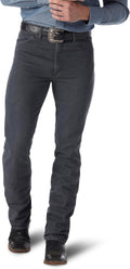 Wrangler Men's Cowboy Cut Rigid Slim Fit Jean Charcoal - Slim Western