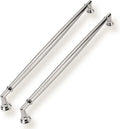 10 Inch Hole Center Polished Nickel Cabinet Pulls 10 Pack - Heavy Duty