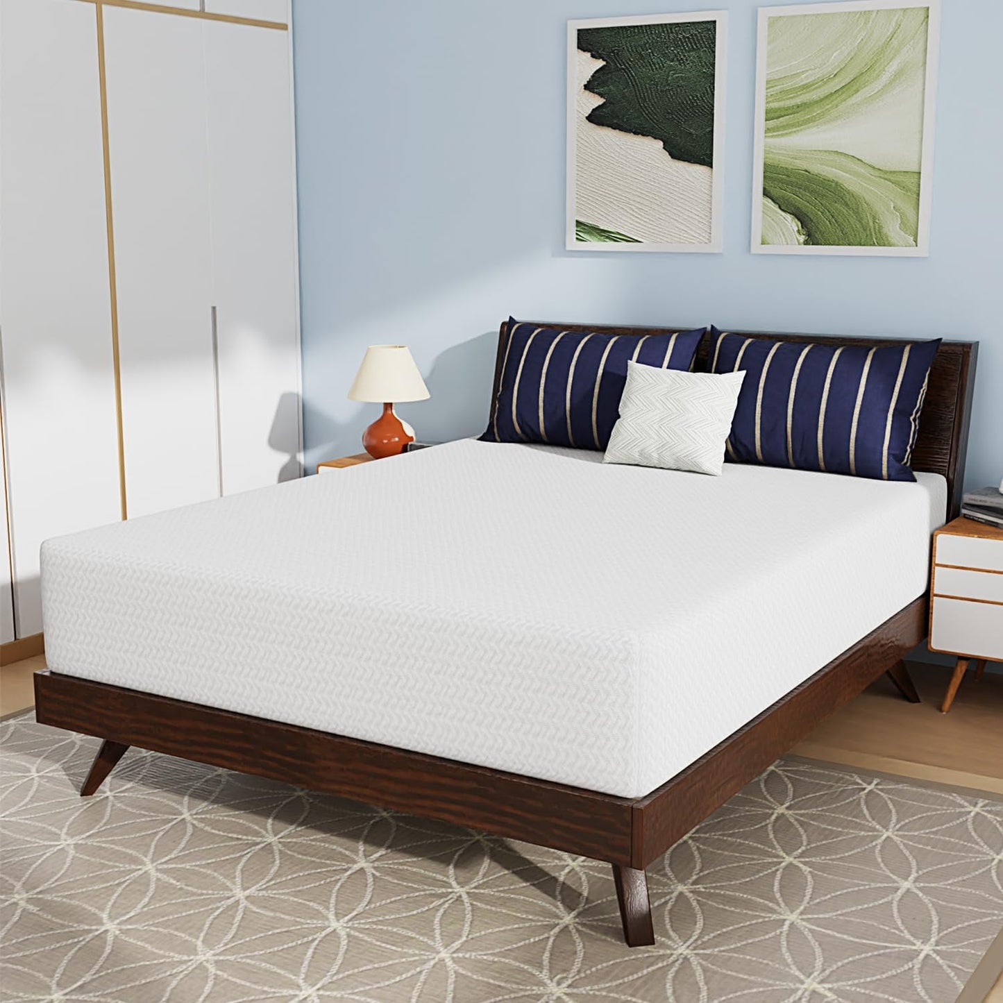 12 Inch Bamboo Charcoal Cooling Gel Memory Foam Mattress Review