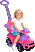 Aosom 2 in 1 Push Car Stroller for Toddlers - Versatile Ride-On