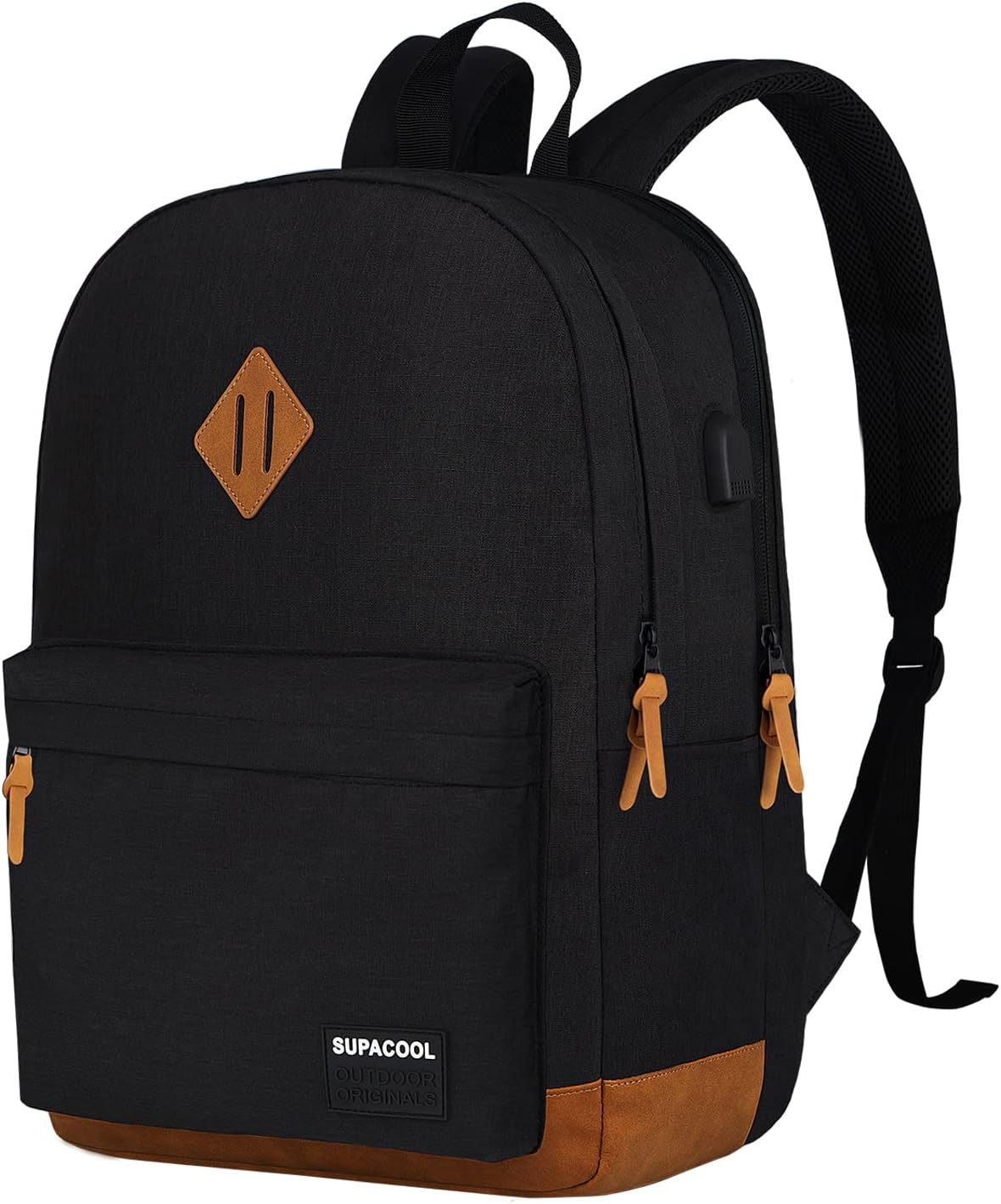 SUPACOOL Lightweight Laptop Backpack with USB Charging Port