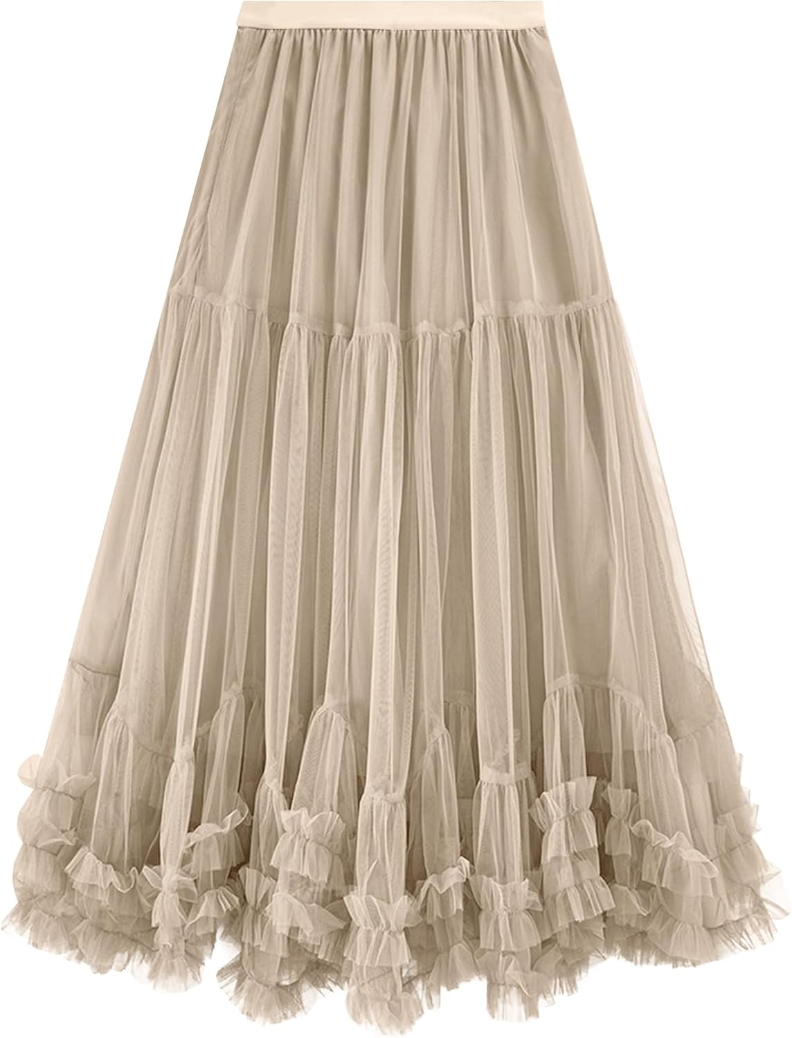 Maxi Tulle Skirts for Women - Elegant High Waisted A Line Style