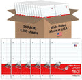 Loose Leaf Notebook Paper 8in x 10-1/2in Wide Ruled - Bulk Pack