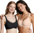 Vinfact Womens V Lace Wireless Seamless Bras for Comfort
