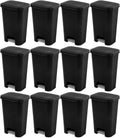 Sterilite 11.9 Gallon Rectangular Step On Kitchen Wastebasket (12