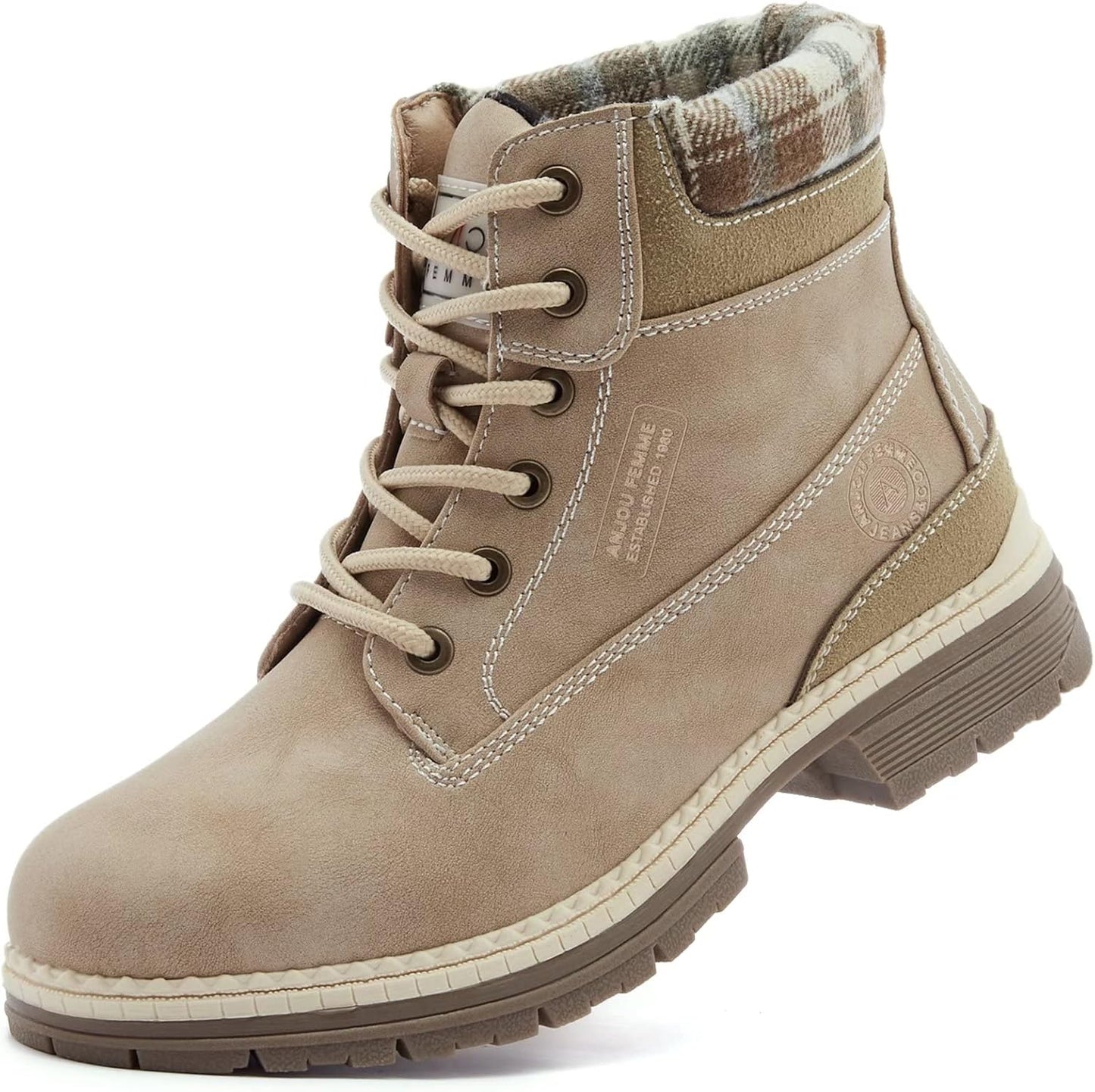 Waterproof Work Hiking Boots for Women - Lightweight Snow Boots