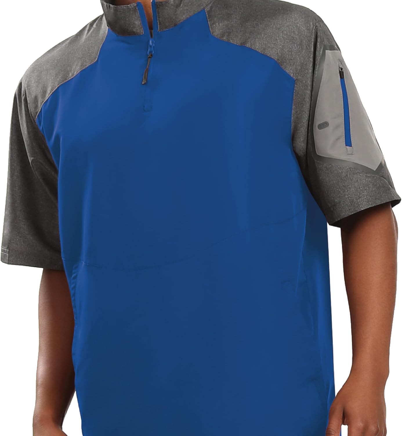 Holloway Raider Pullover Cage Jacket - Weather-Resistant Athletic Wear