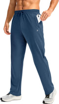 Pudolla Men's Fleece Lined Sweatpants - Warm, Water Resistant Fit heat
