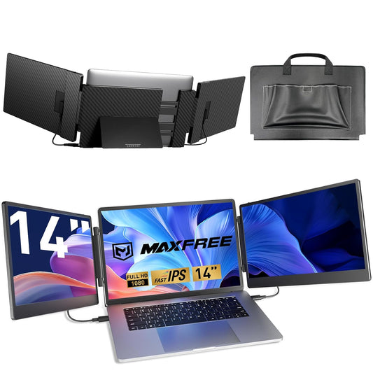 Maxfree Laptop Screen Extender for Triple Monitor Setup