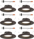 DESIGNERS FOUNTAIN LED Recessed Ceiling Lights 6 Pack - Selectable CCT