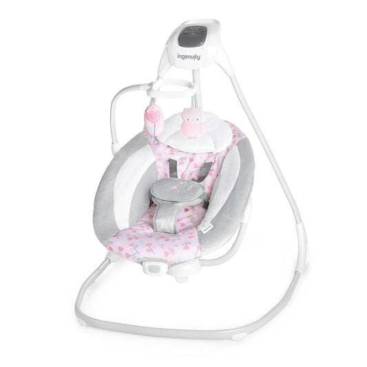Ingenuity Compact 6-Speed Baby Swing, Vibrations & Sounds