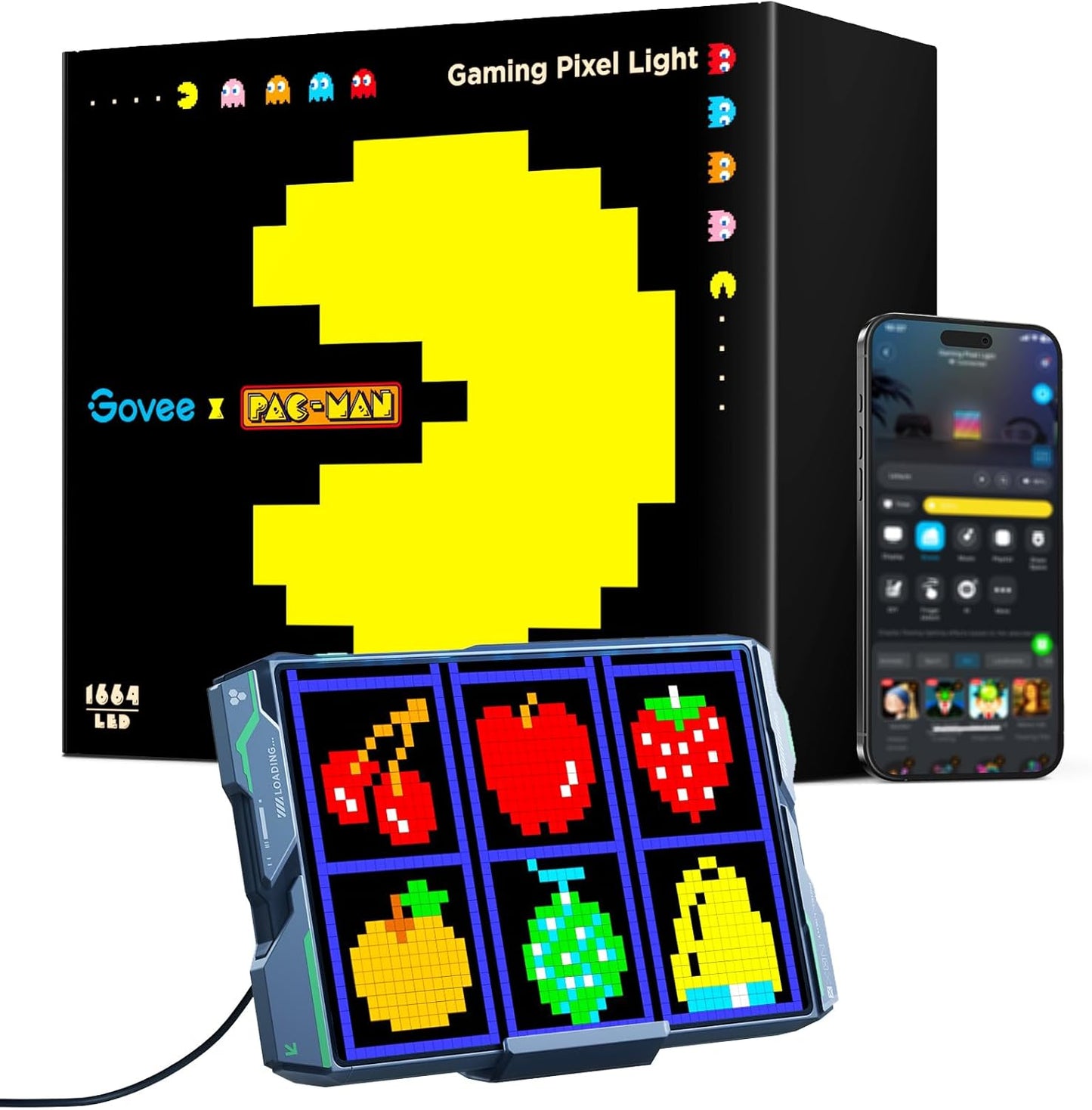 Govee x PAC-MAN Gaming Pixel Light for Retro Gaming Fun