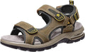 CAMEL CROWN Men's Leather Sandals for Hiking and Outdoor Use