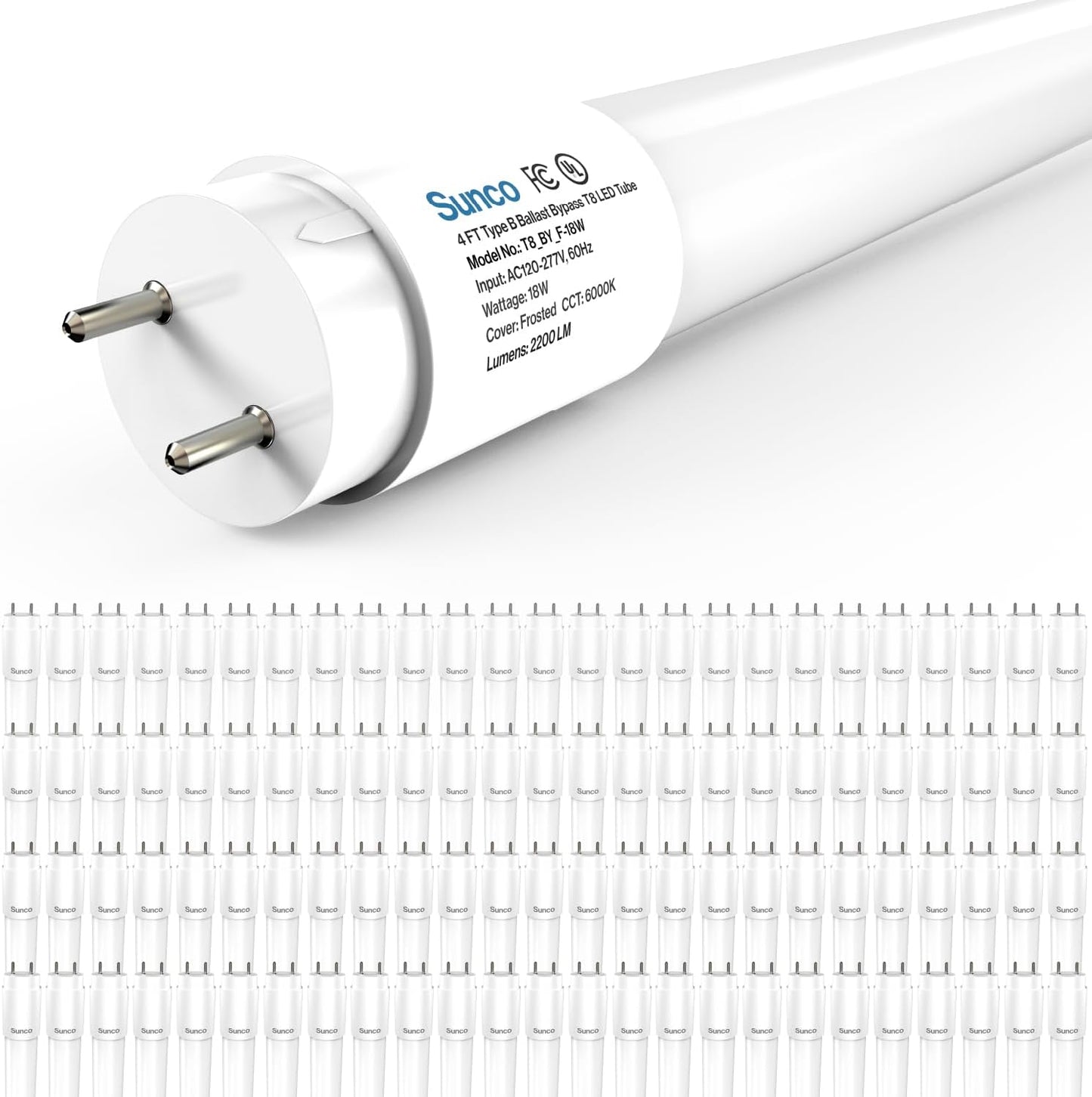 Brighten Your Space with 100 Pack T8 LED Bulbs 4 Foot Tubes