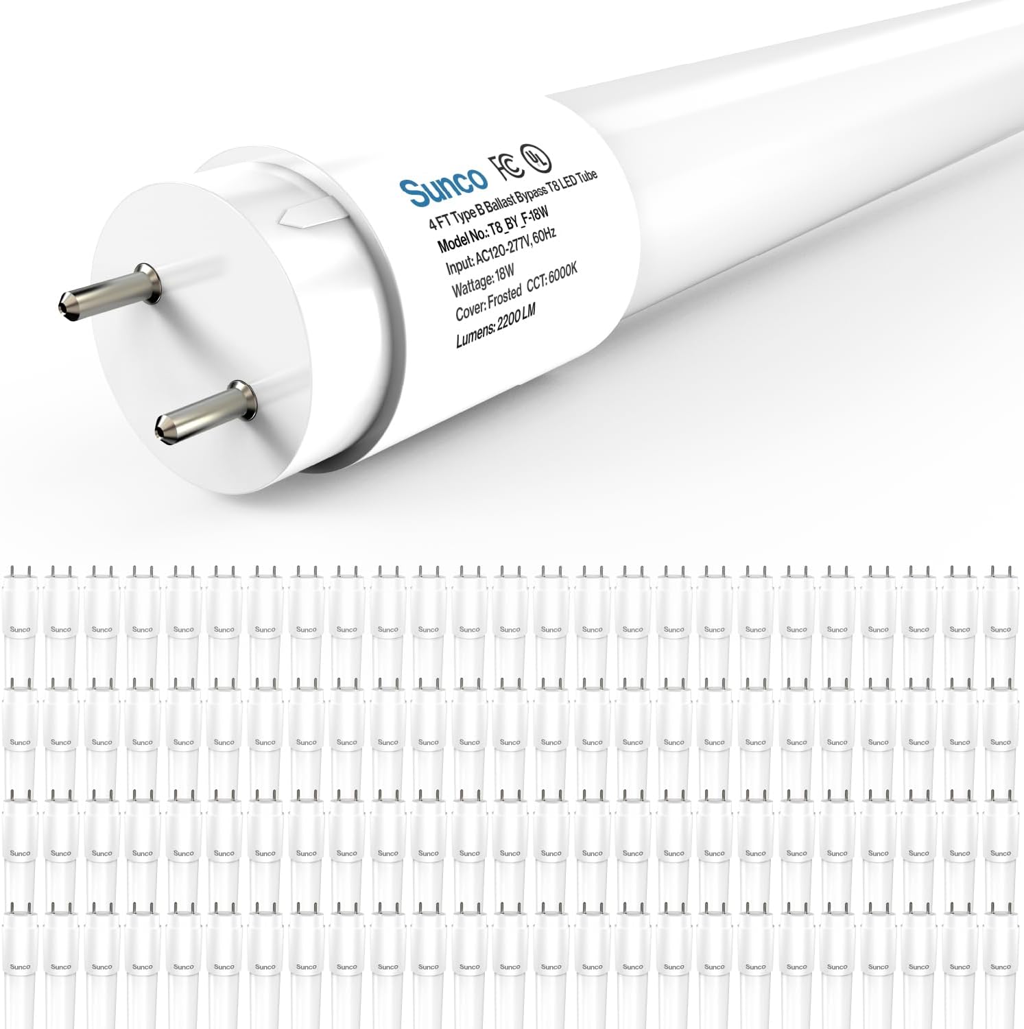 Brighten Your Space with 100 Pack T8 LED Bulbs 4 Foot Tubes