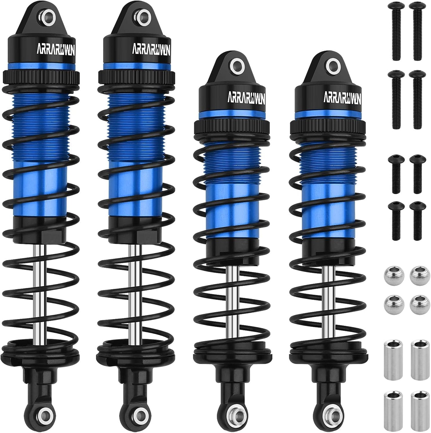 4PCS RC Shock Set for Arrma 1:10 Models - Durable & Adjustable